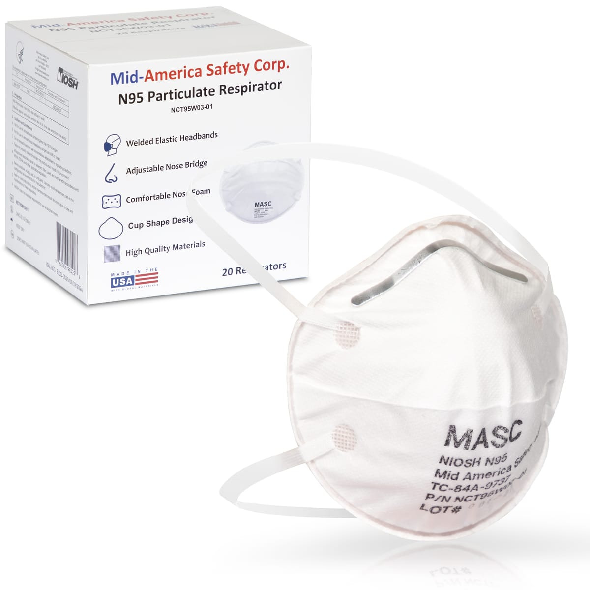N99 Cup Shape Respirator with Box