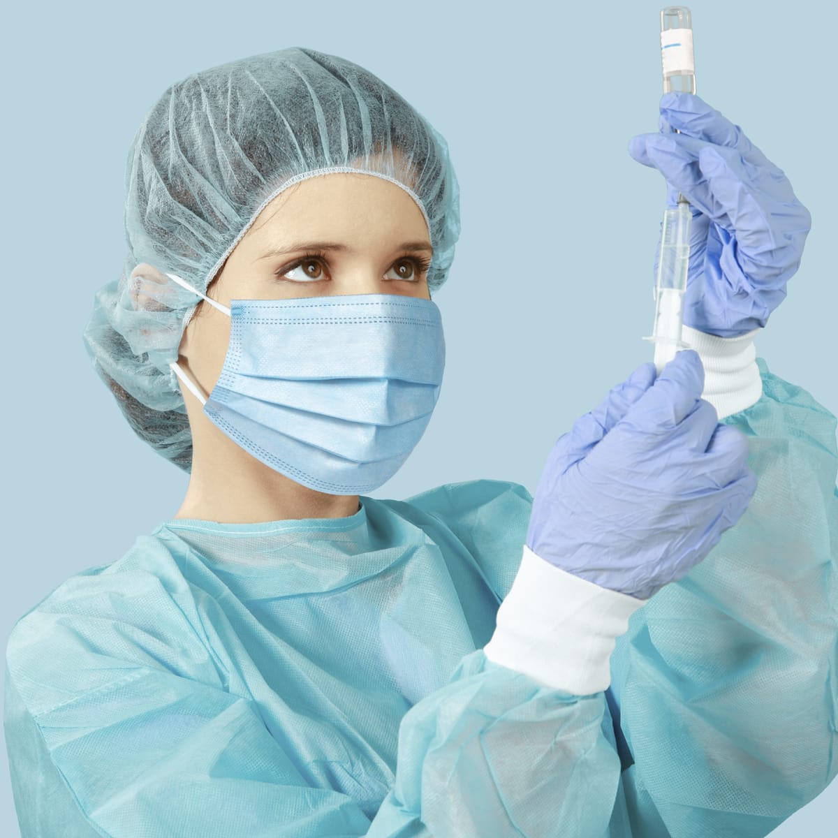 OR Nurse Wearing MASC Surgical Earloop Mask